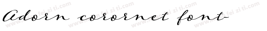 Adorn corornet font字体转换